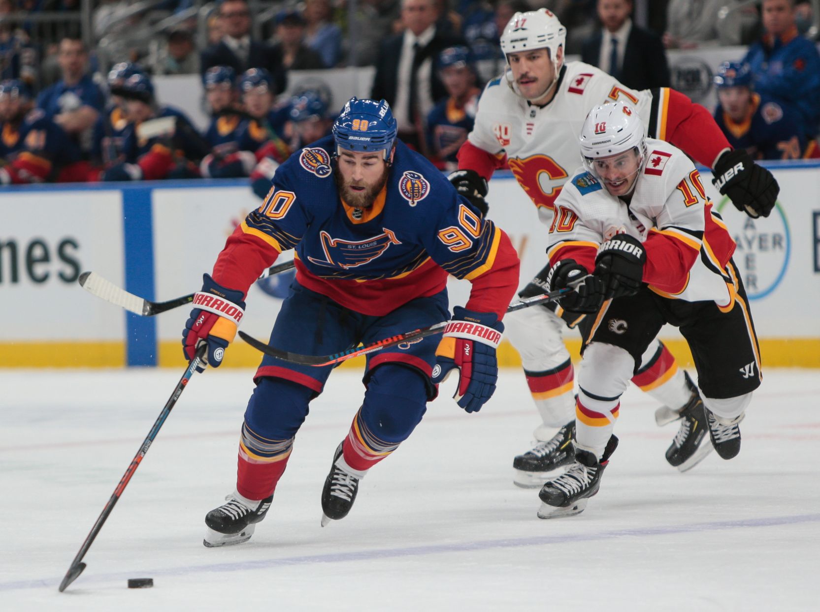 Blues take on Calgary Flames at the Enterprise Center